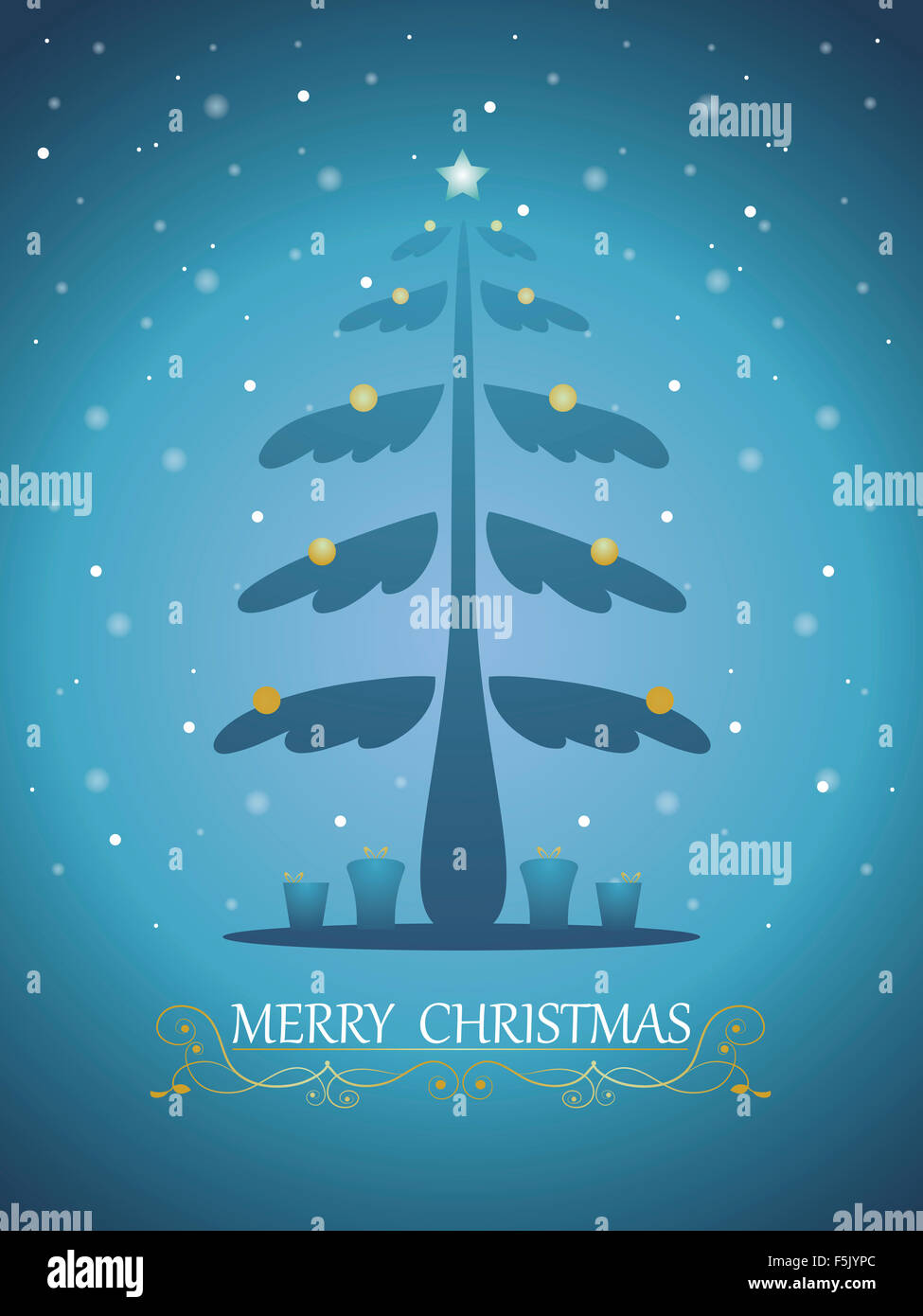 Carte de Noël en fichier vectoriel éditable Banque D'Images