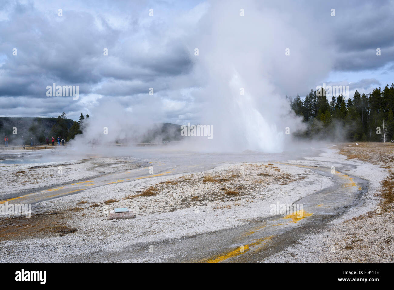 Daisy Geyser, Upper Geyser Basin, Parc National de Yellowstone, Wyoming, USA Banque D'Images