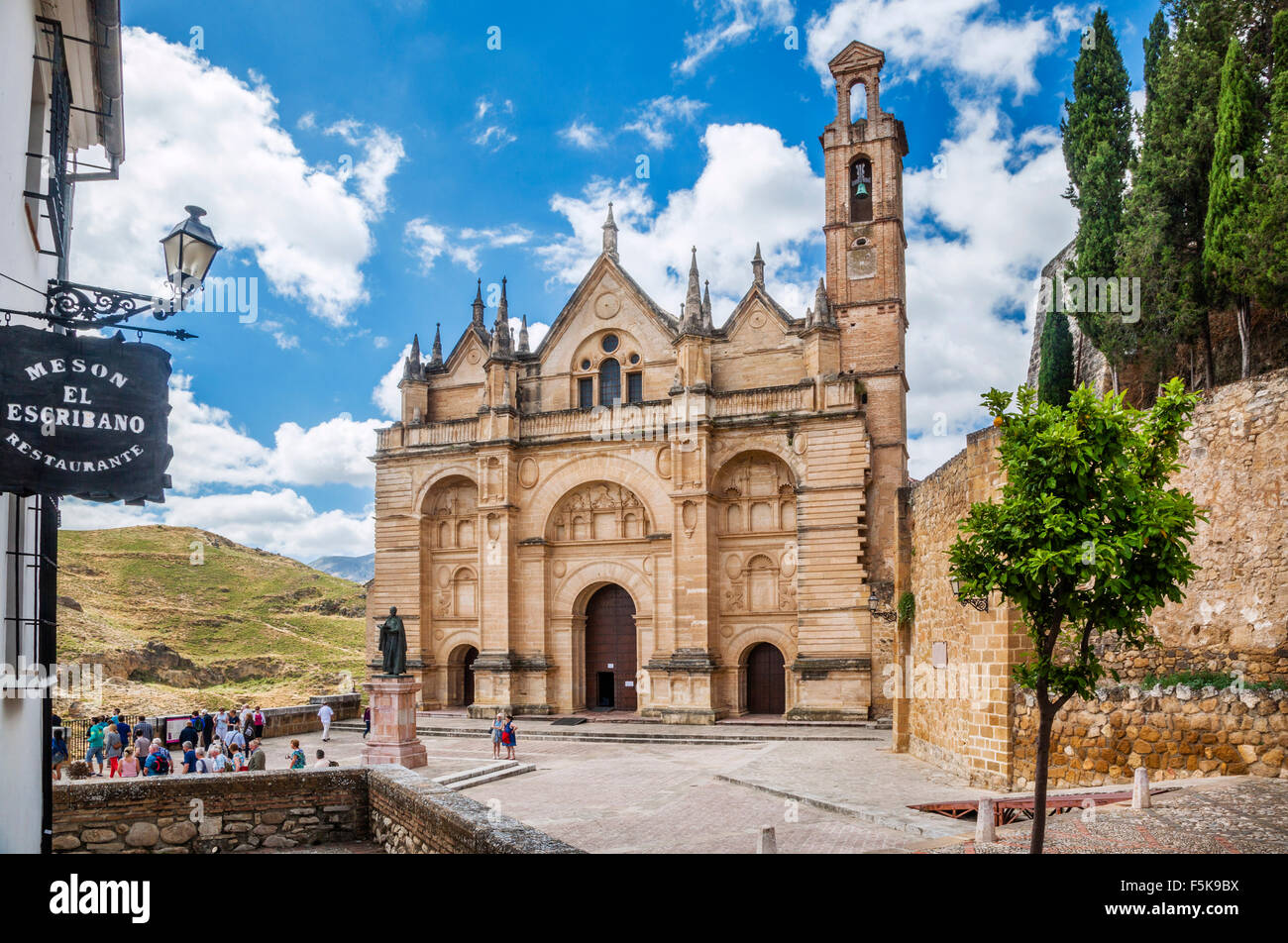 Espagne, Andalousie, province de Málaga, Antequera, Royal Collegiate Church, Eglise de Real Colegiata de Santa Maria la Mayor Banque D'Images