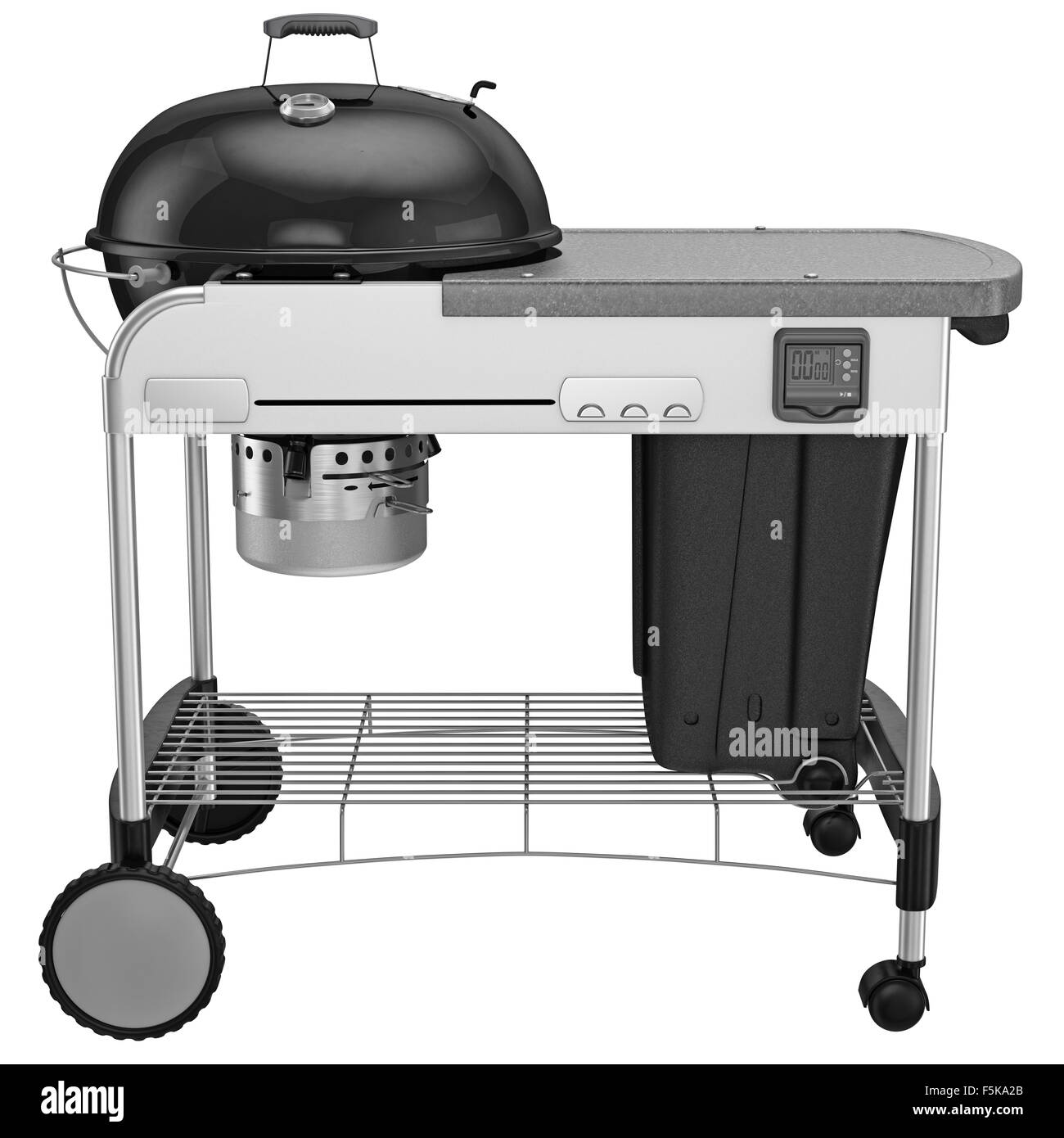 Grill avec système de nettoyage et de régler le surpresseur Banque D'Images