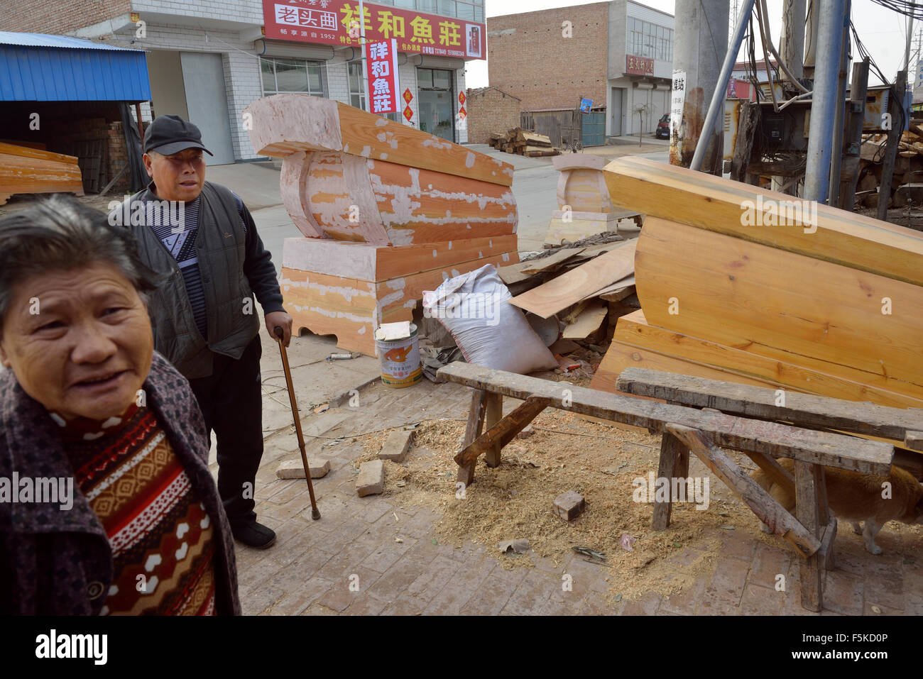 Coffin bouilloire. La Chine. 2014 Banque D'Images