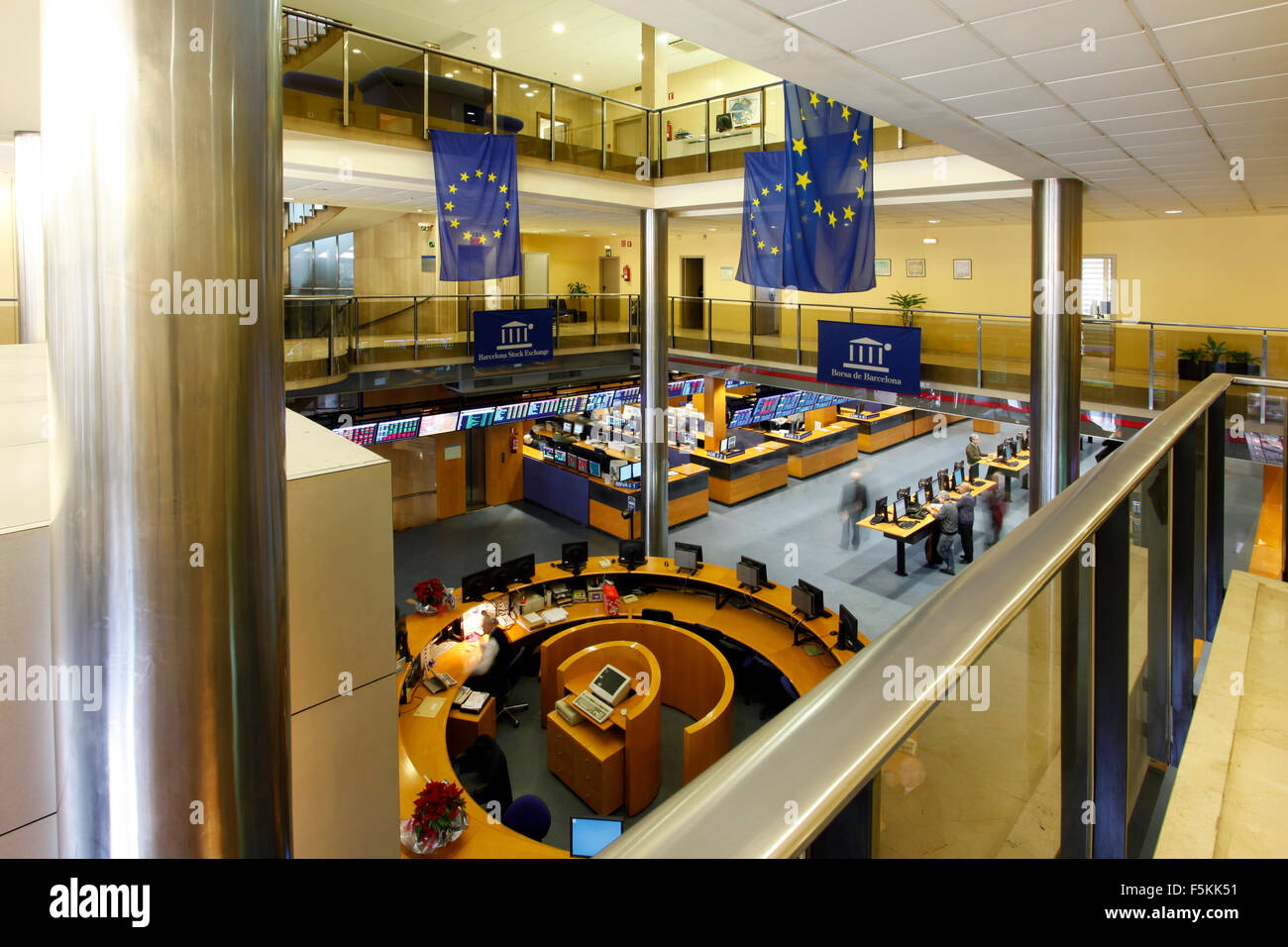 Stock Market à Barcelone. Bolsa de Barcelone. Borsa de Barcelona. Banque D'Images