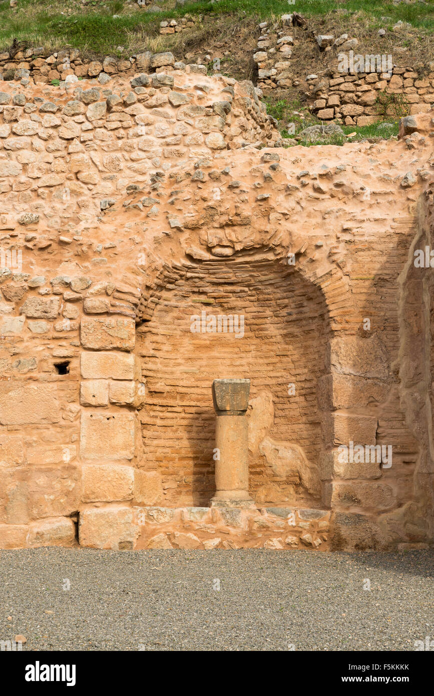 Le site archéologique de Delphes s'inscrit dans la Liste du patrimoine mondial de l'UNESCO Banque D'Images