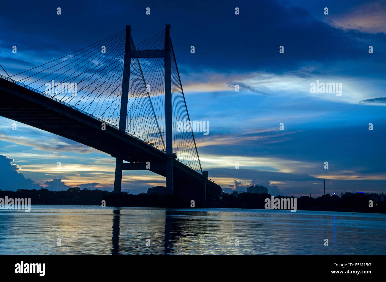 Vidyasagar setu, Kolkata, Bengale occidental, Inde, Asie Banque D'Images