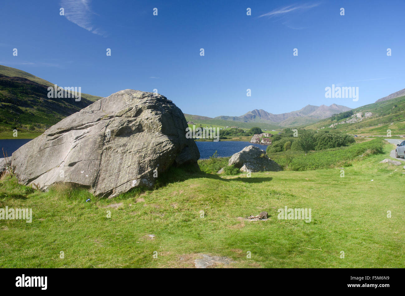 Llynnau Mymbyr North Wales Snowdonia Banque D'Images