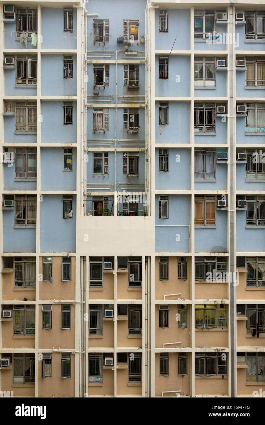 Exemple d'appartements de grande hauteur à Hong Kong Banque D'Images
