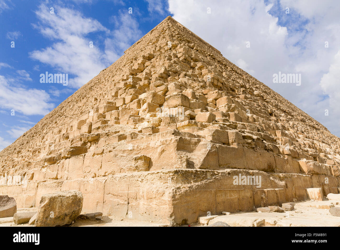 L'Égypte, Le Caire : pyramide de Khéphren Khafré (ou) Banque D'Images