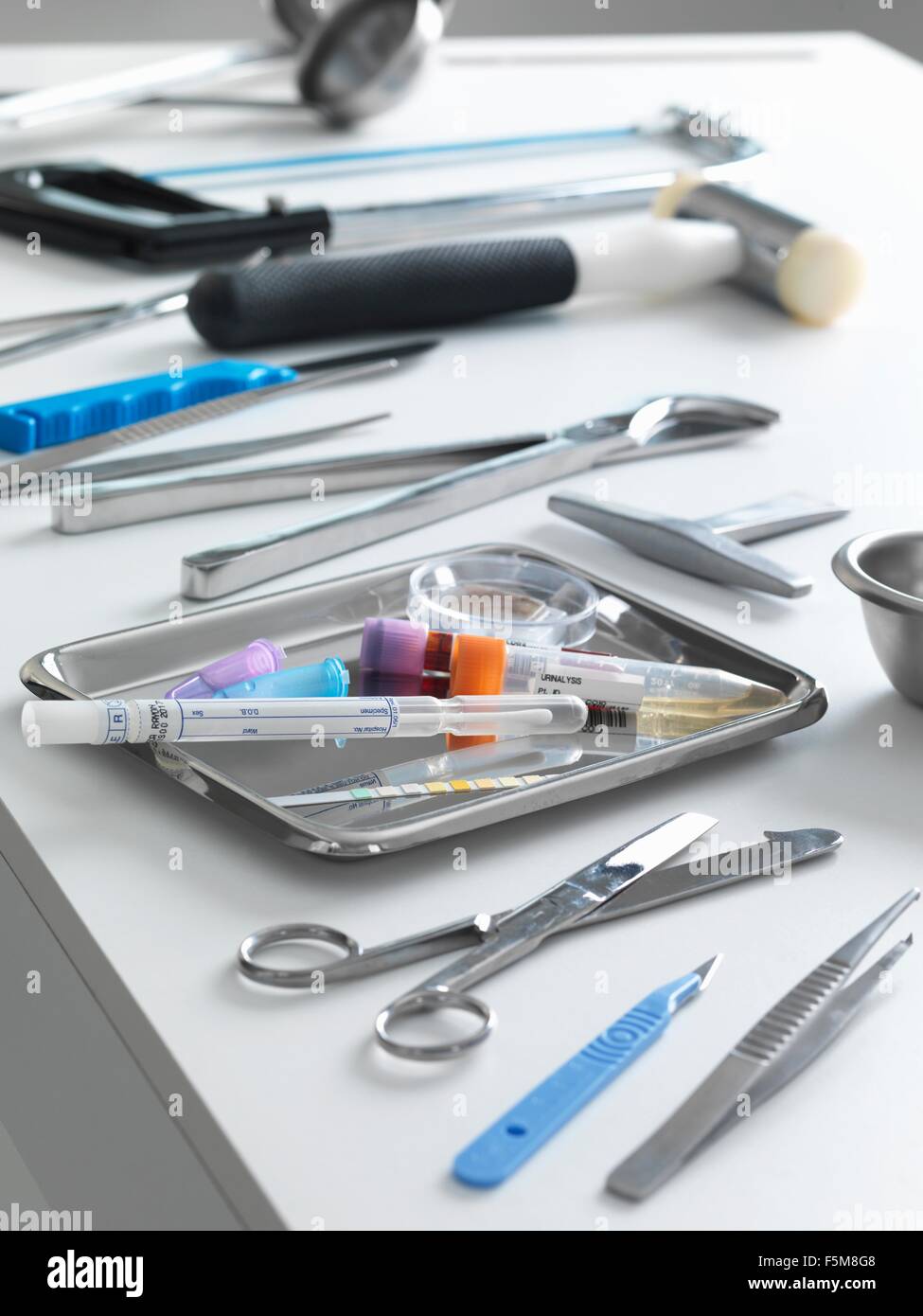 L'équipement et les tests de pathologie médico-légale et de la recherche médicale Banque D'Images