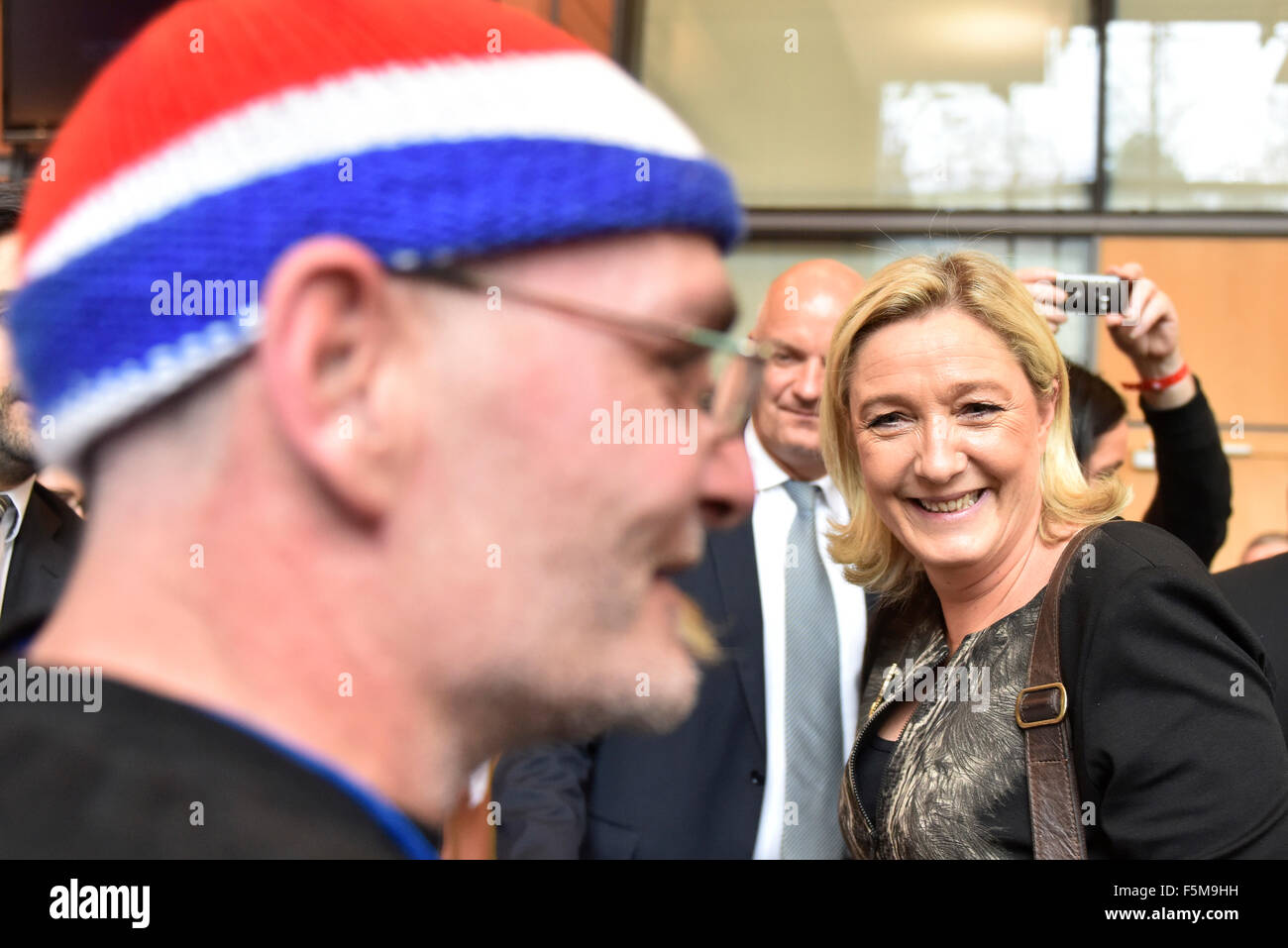Lyon (sud-est de la France) : XVE Congrès du Front national français (Front National) (2014/11/29) Banque D'Images