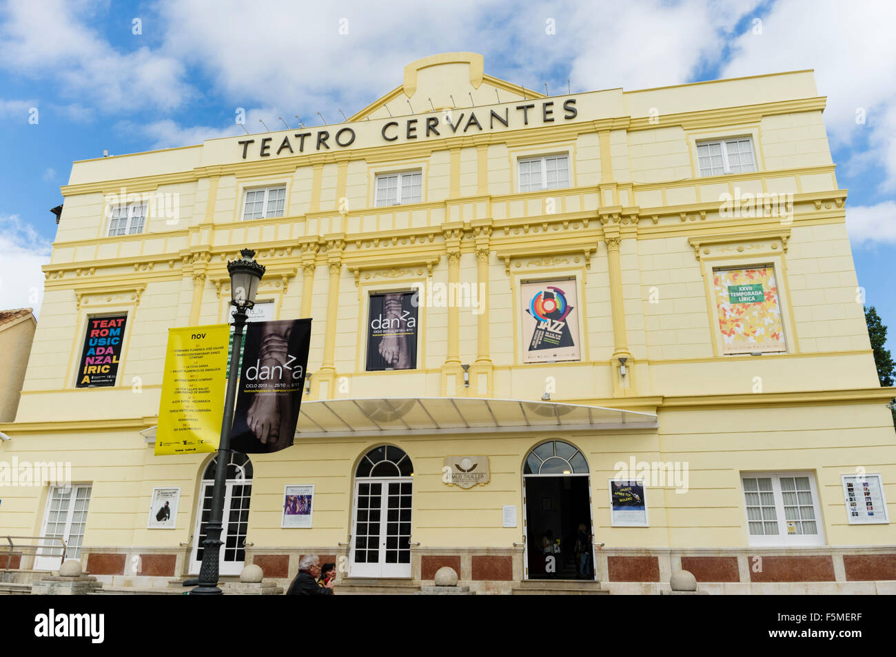 Théâtre Cervantes à Malaga, Andalousie, Espagne Banque D'Images