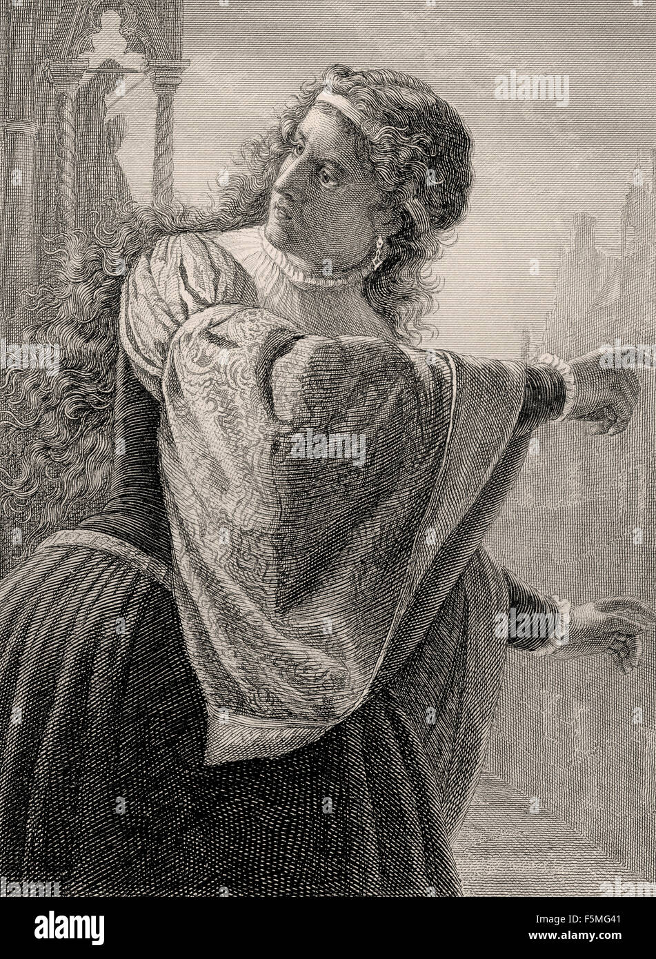 Klärchen, la maîtresse d'Egmont dans la tragédie de Johann Wolfgang von Goethe, Banque D'Images