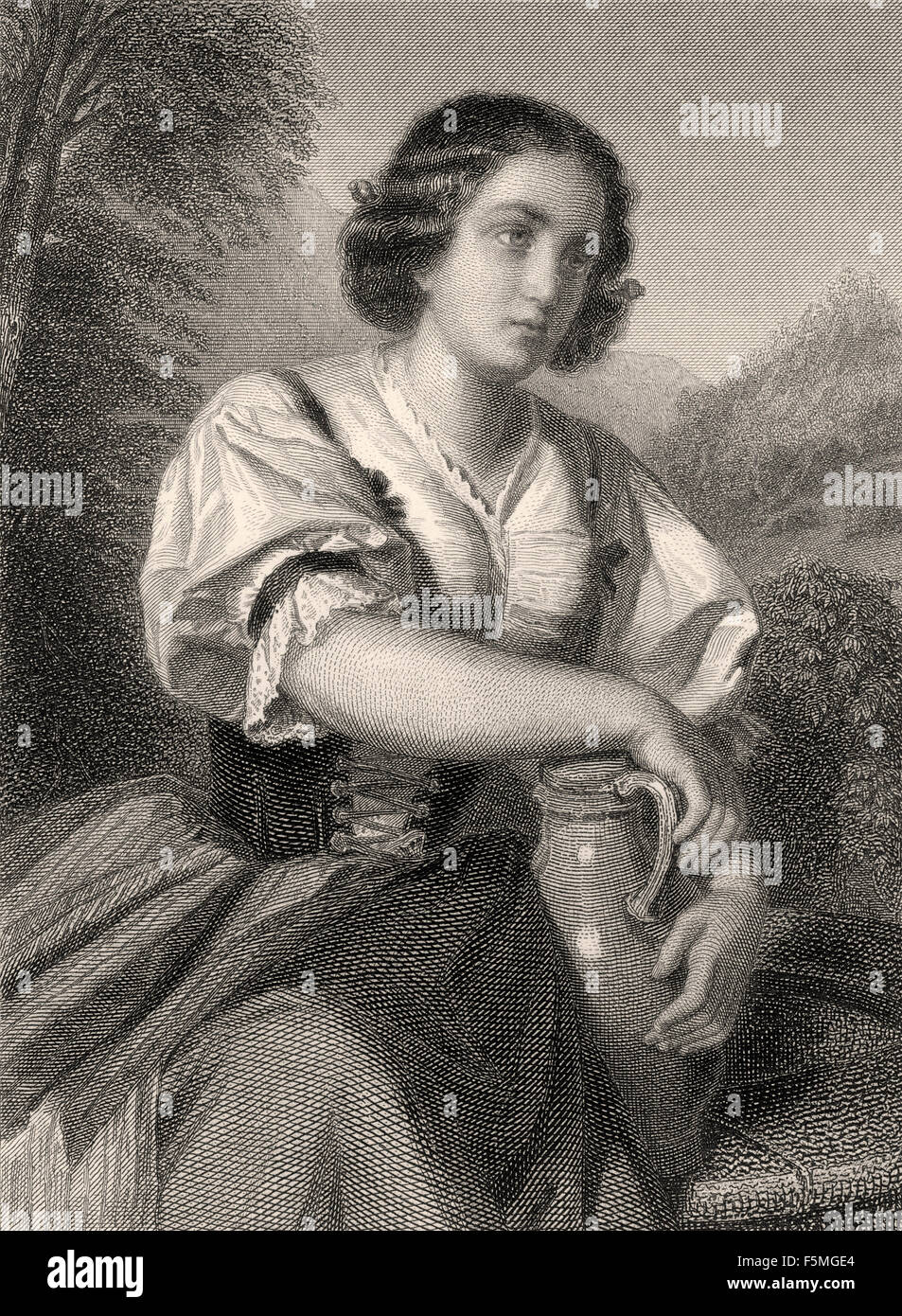 Dorothea, Hermann et Dorothée, un poème épique, par Johann Wolfgang von Goethe, Banque D'Images