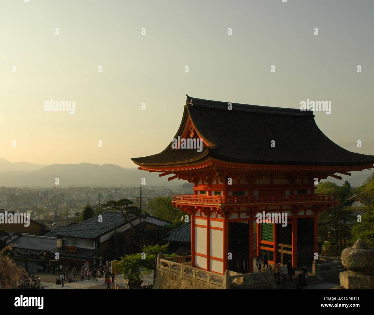 Maison de gardien du temple à Kyoto, Japon Banque D'Images