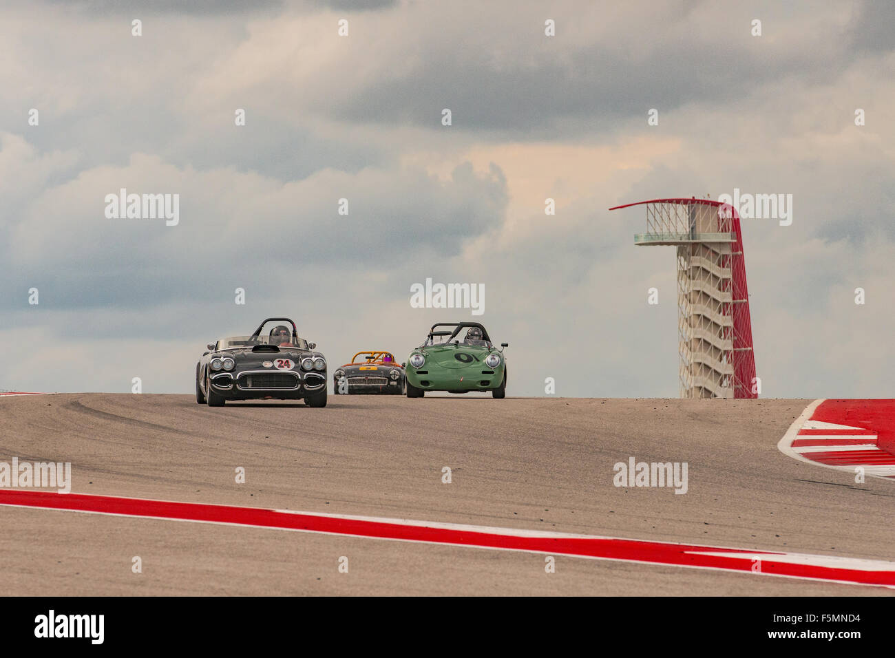 Vintage Sportscar Racing sur le circuit des Amériques, Austin, Texas. Banque D'Images