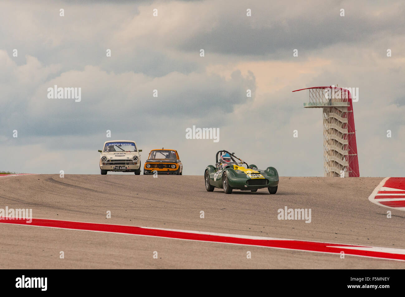 Vintage Sportscar Racing sur le circuit des Amériques, Austin, Texas. Banque D'Images