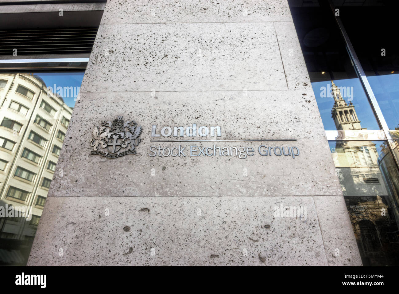 London stock exchange services financiers ville de London financial district Banque D'Images