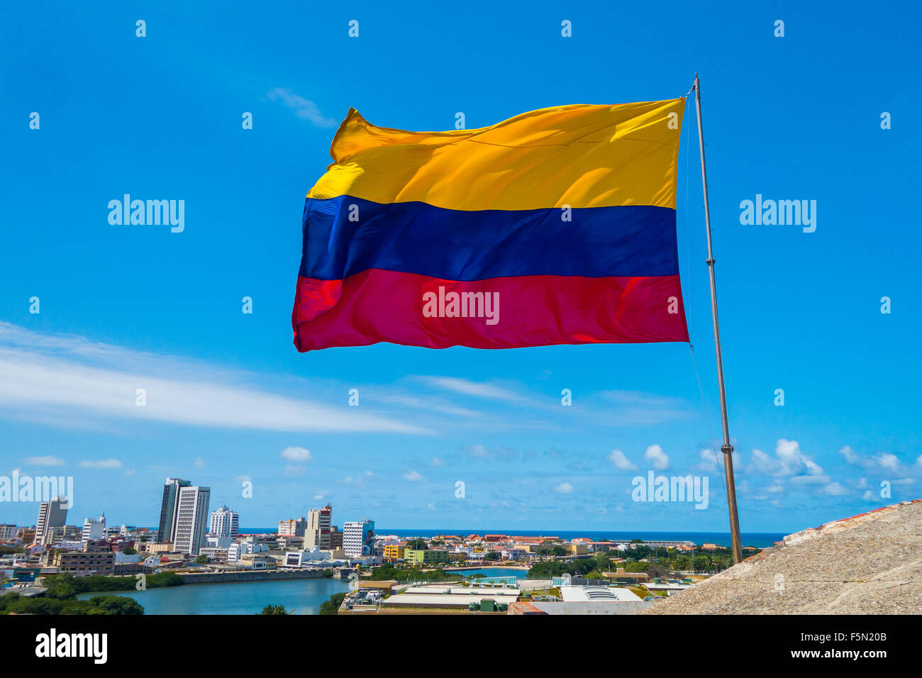 Beau portrait de Carthagène, Colombie Banque D'Images