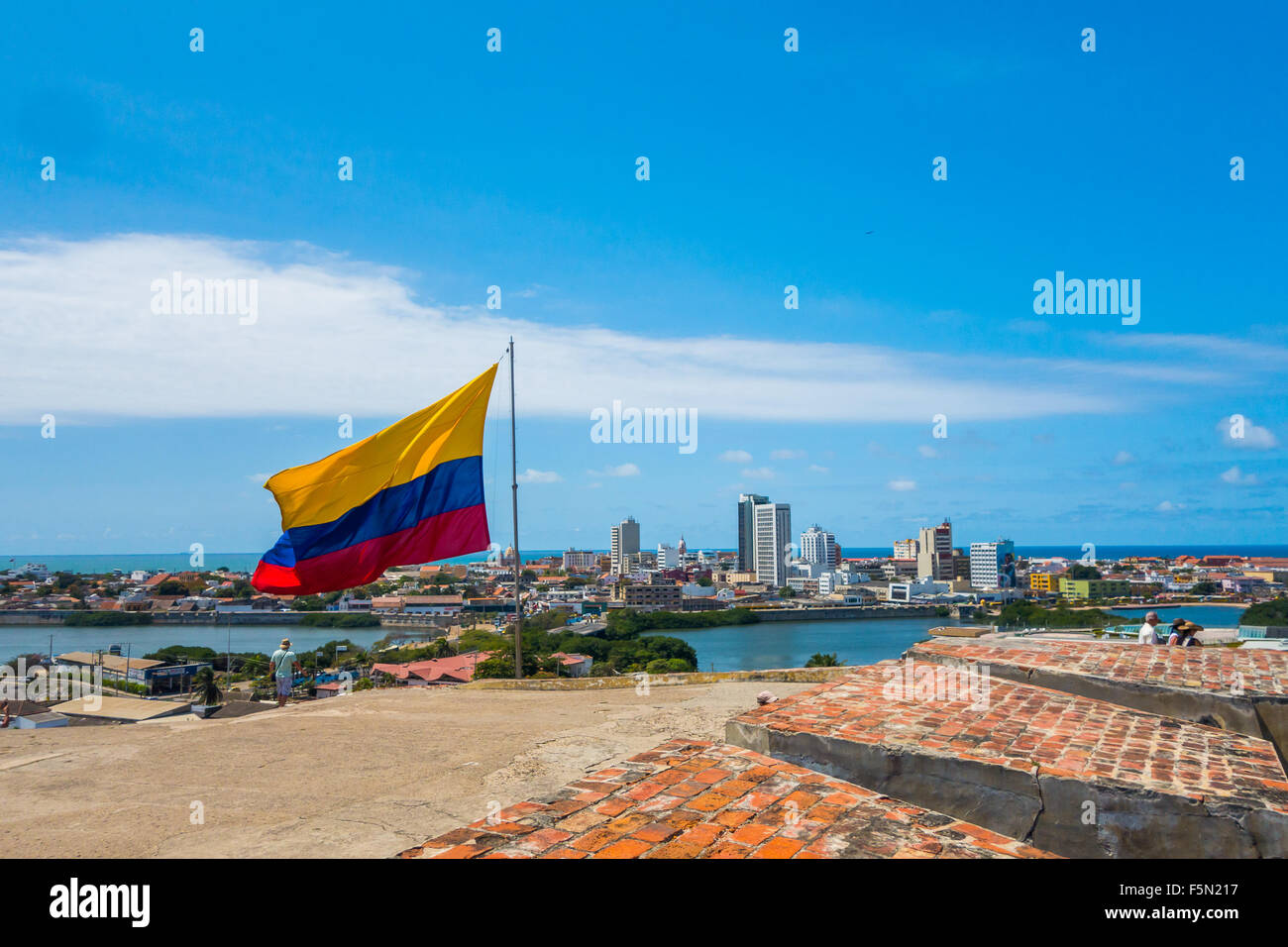 Beau portrait de Carthagène, Colombie Banque D'Images