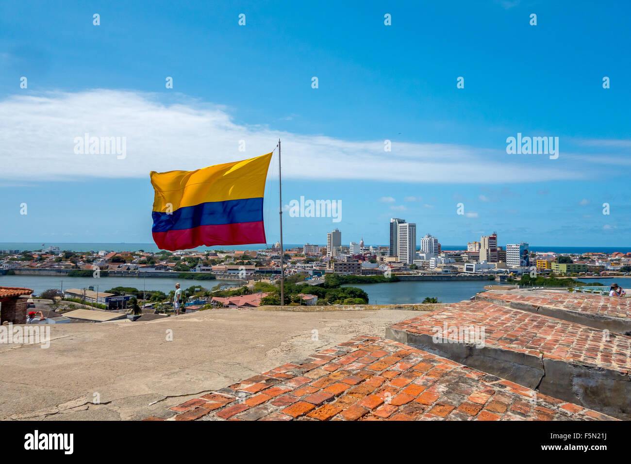 Beau portrait de Carthagène, Colombie Banque D'Images