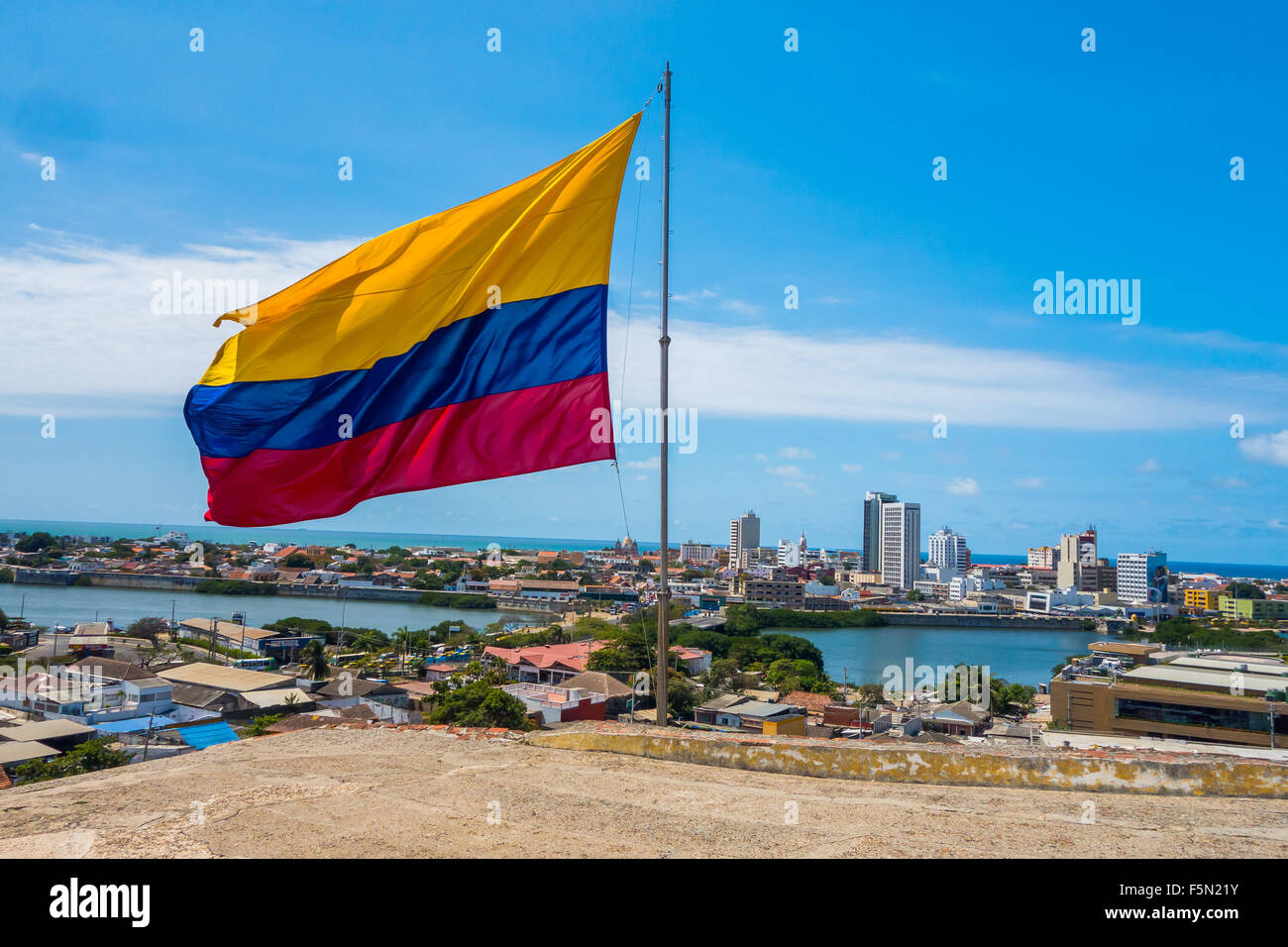Beau portrait de Carthagène, Colombie Banque D'Images