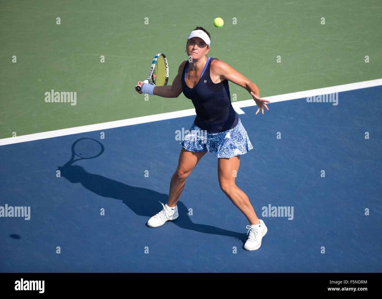 Alexandra Dulgheru ROU (2015) à l'US Open de Flushing Meadows, l'USTA Billie Jean King National Tennis Center, New York, USA, Banque D'Images