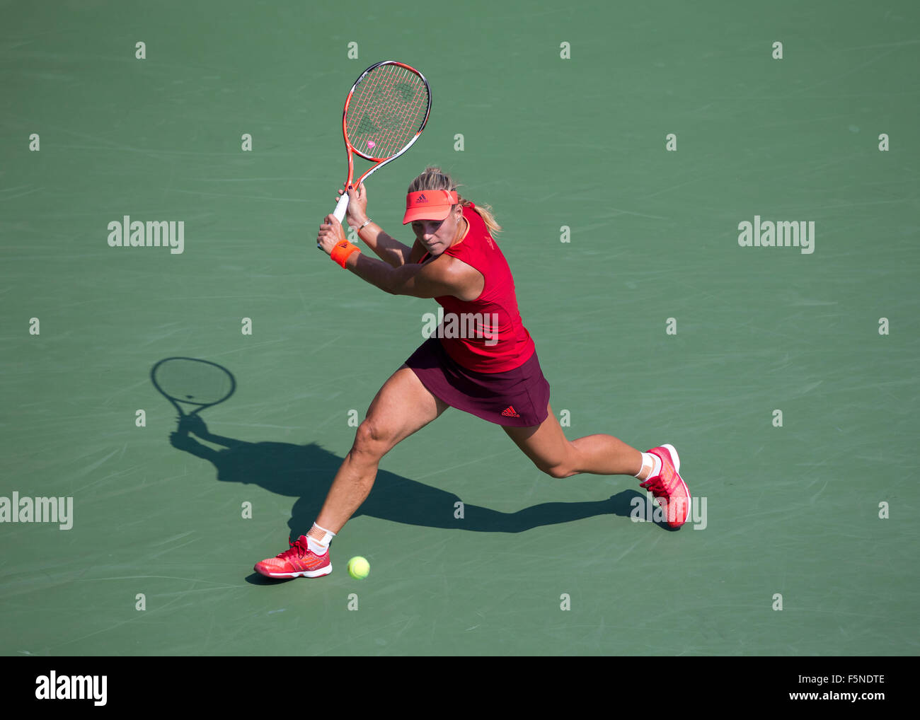 Angelique Kerber (GER) 2015 à l'US Open de Flushing Meadows, l'USTA Billie Jean King National Tennis Center, New York, USA, Banque D'Images