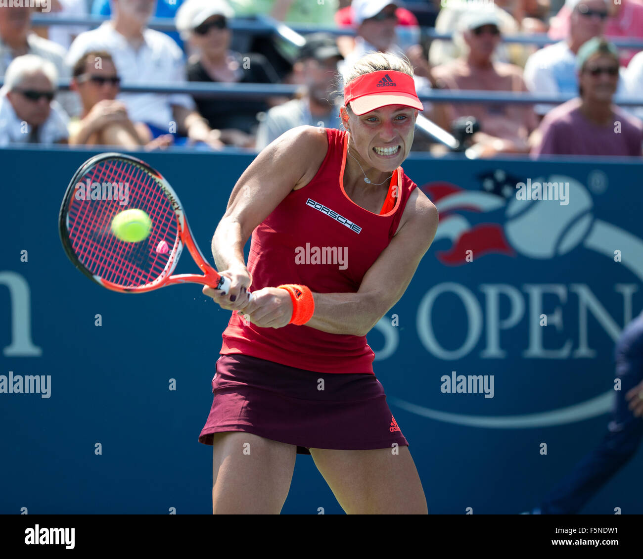 Angelique Kerber (GER) 2015 à l'US Open de Flushing Meadows, l'USTA Billie Jean King National Tennis Center, New York, USA, Banque D'Images