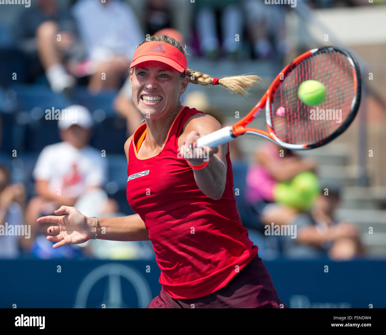 Angelique Kerber (GER) 2015 à l'US Open de Flushing Meadows, l'USTA Billie Jean King National Tennis Center, New York, USA, Banque D'Images