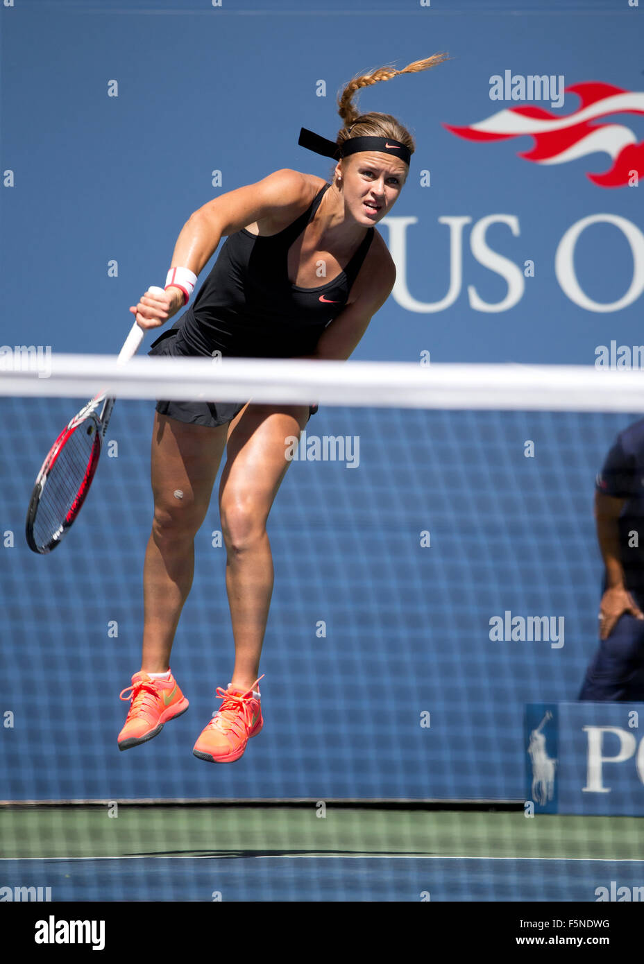 Anna Schmiedlova (SVK) à l'US Open de Flushing Meadows 2015 ,l'USTA Billie Jean King National Tennis Center, New York, USA, Banque D'Images