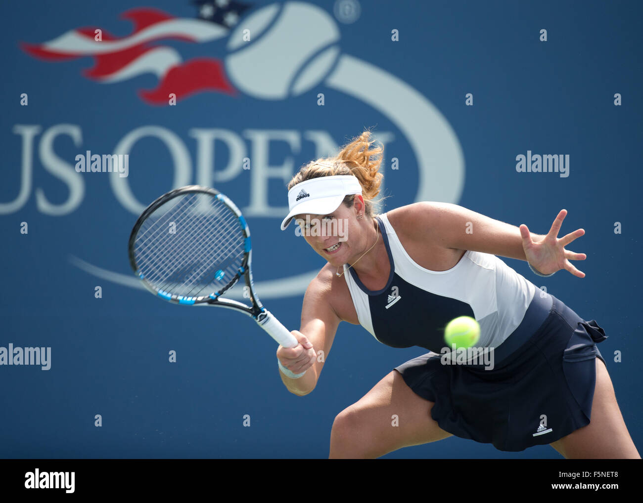 Garbine Muguruza (ESP) à l'US Open de Flushing Meadows 2015 ,l'USTA Billie Jean King National Tennis Center, New York, USA, Banque D'Images