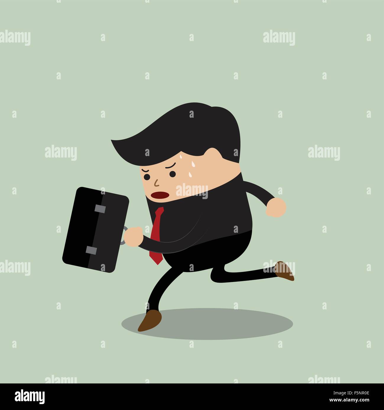 Businessman in a Rush Hour, VECTOR, EPS10 Illustration de Vecteur