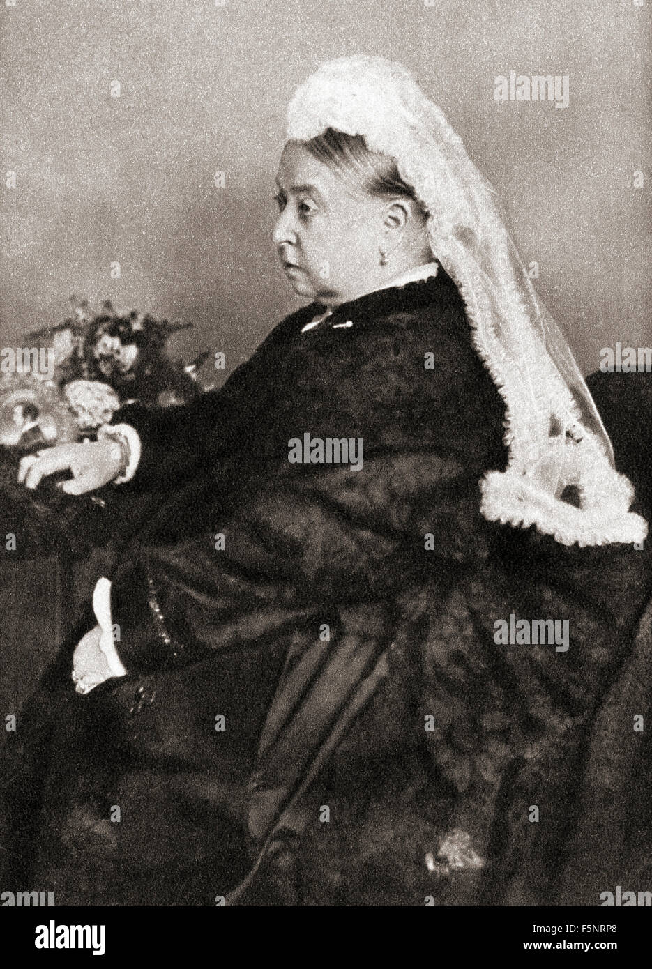 Victoria, 1819 - 1901. La reine du Royaume-Uni de Grande-Bretagne et d'Irlande et impératrice des Indes. Banque D'Images