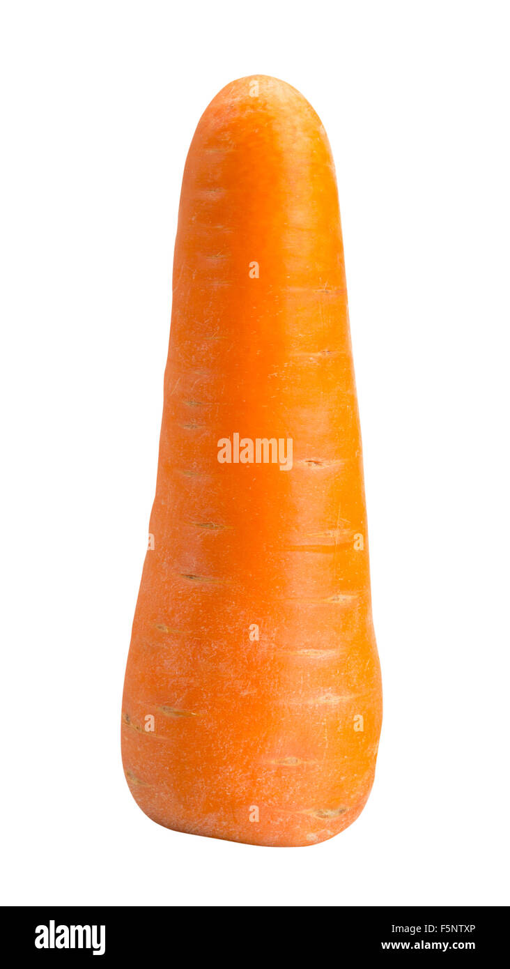 Big carrot sur fond blanc Banque D'Images