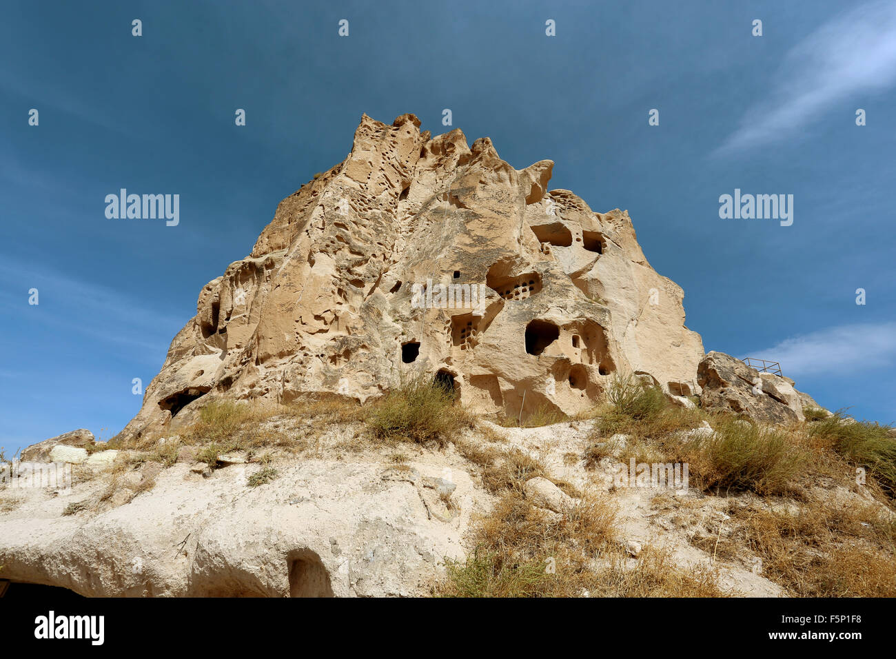 Belle vue sur les montagnes de la Cappadoce en Turquie Banque D'Images
