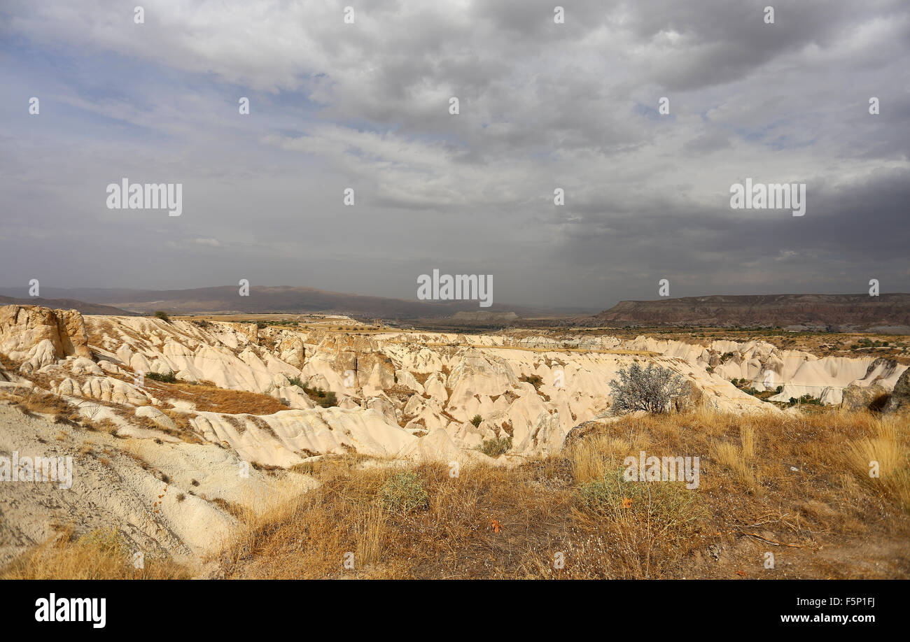 Belle vue sur les montagnes de la Cappadoce en Turquie Banque D'Images