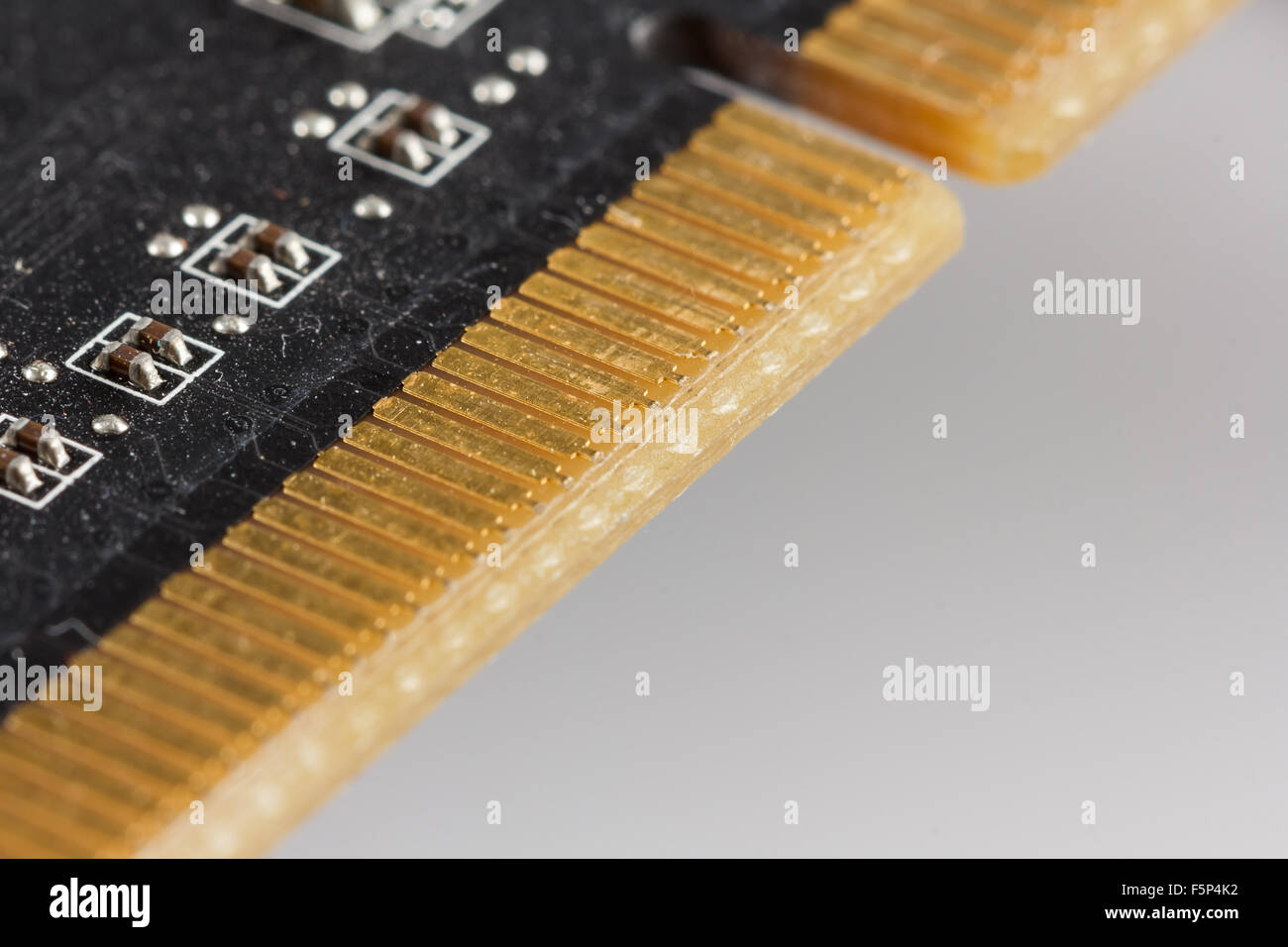 Close-up d'une carte vidéo d'un ordinateur Banque D'Images