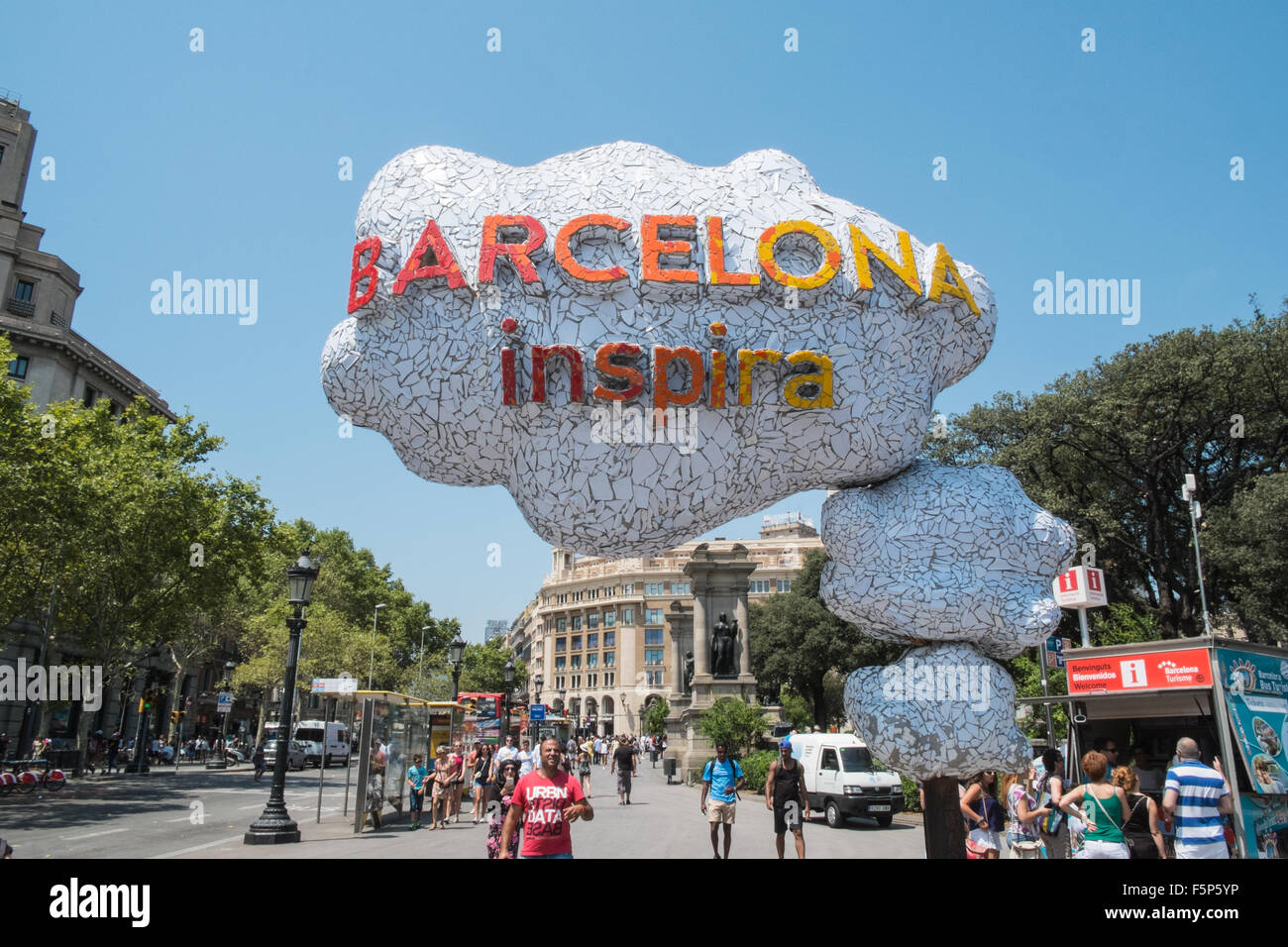 Inspirer de Barcelone,inspira, la promotion de l'Art de Catalogne, Barcelone, Espagne Banque D'Images