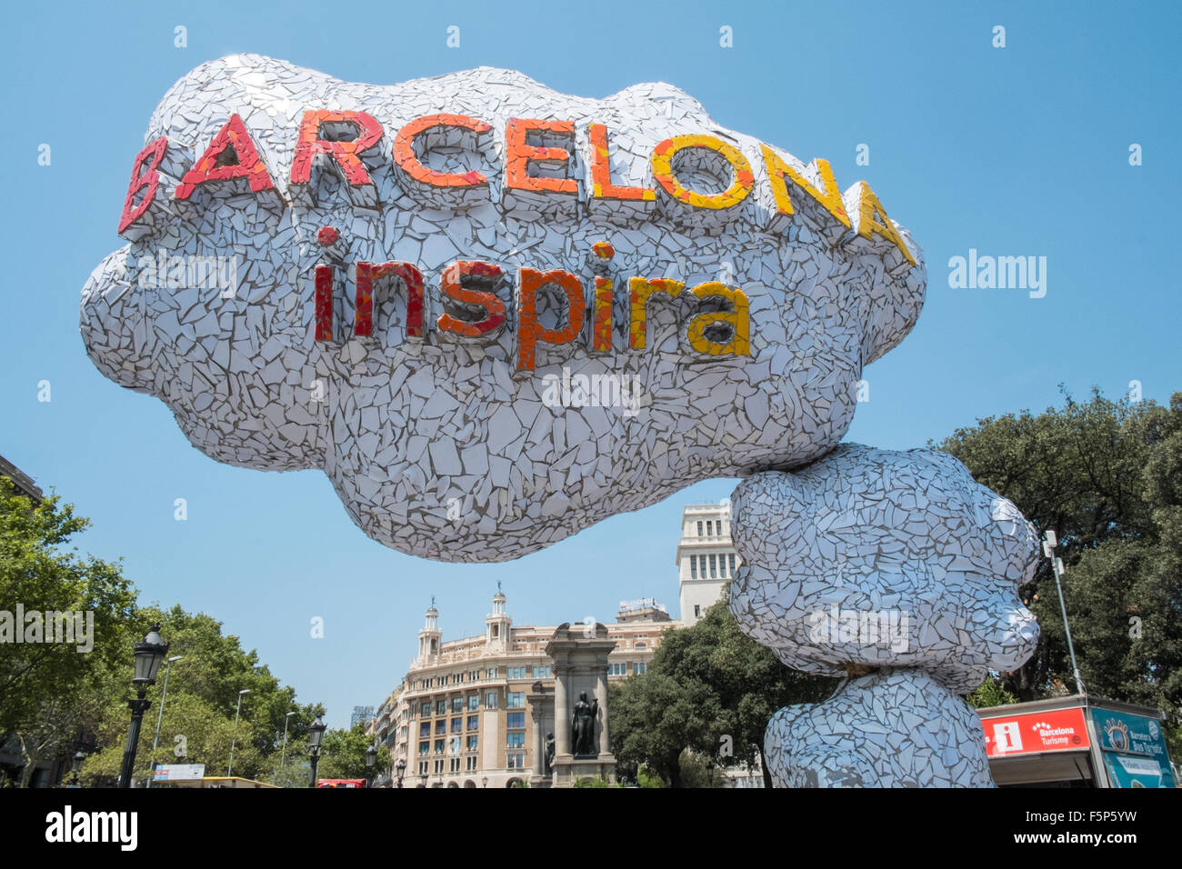 Inspirer de Barcelone,inspira, la promotion de l'Art de Catalogne, Barcelone, Espagne Banque D'Images