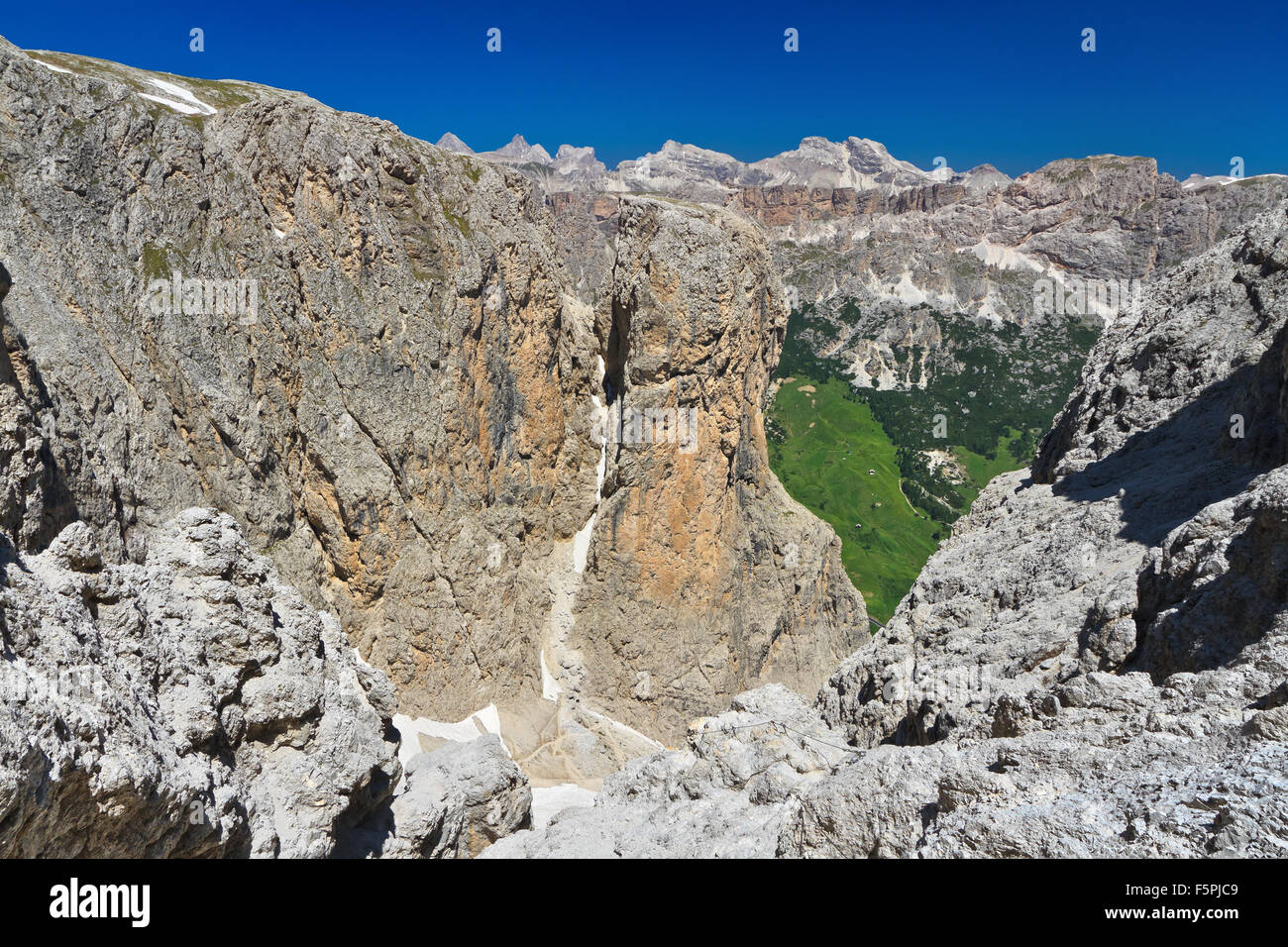 Dolomiti - haute vallée Badia Banque D'Images