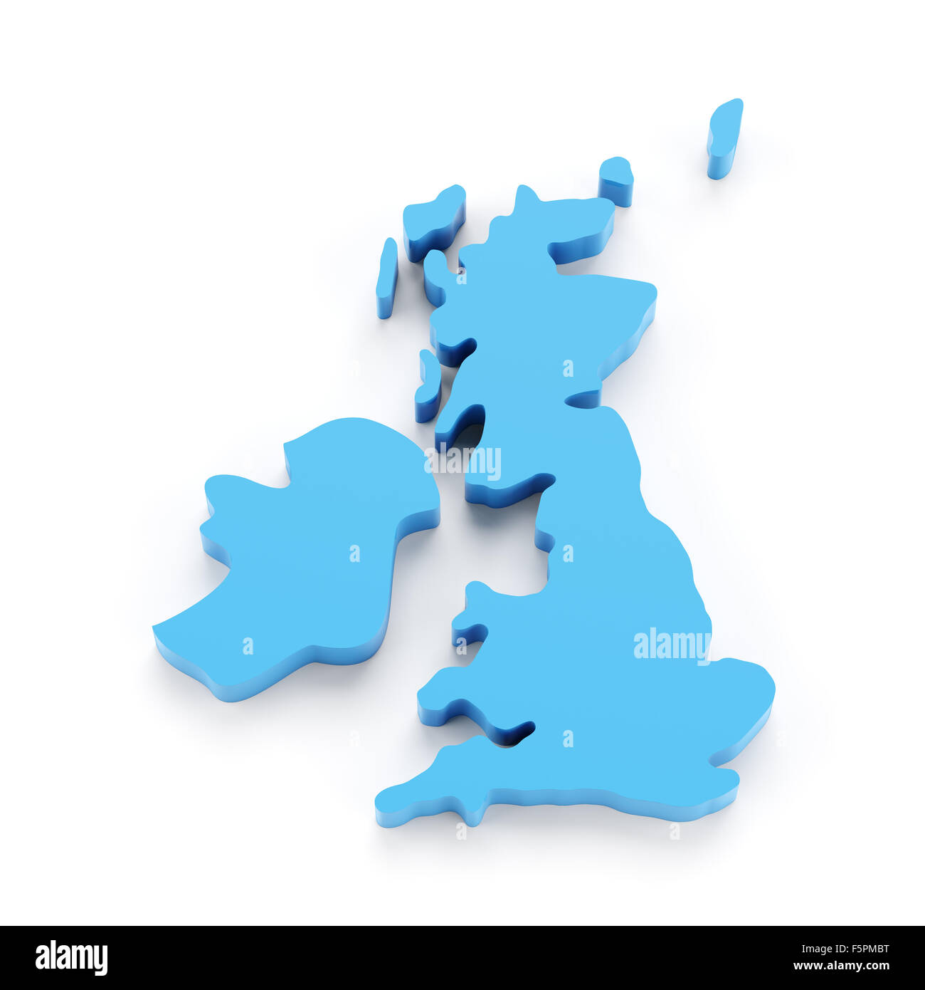 Carte du Royaume-Uni Banque D'Images