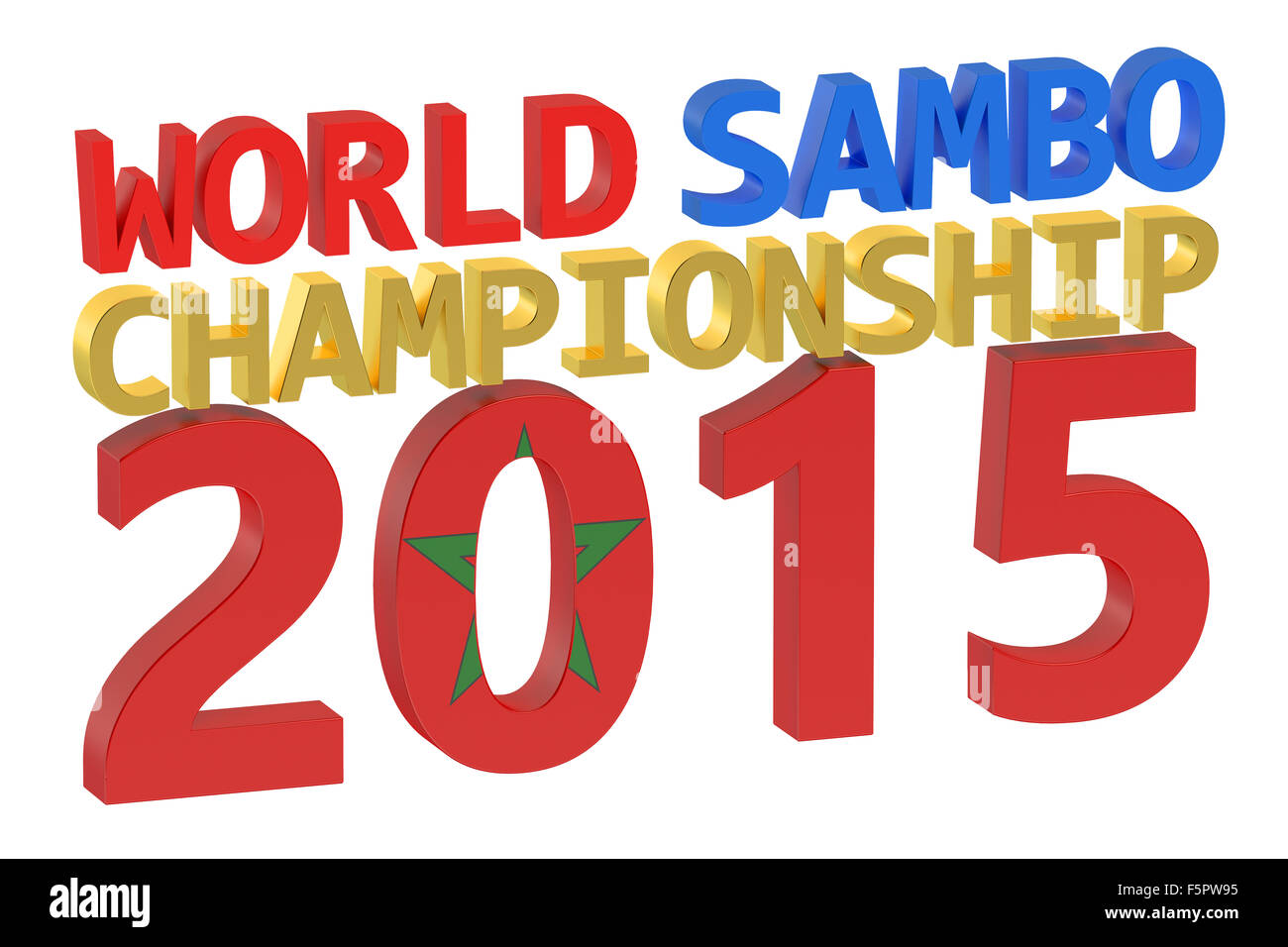 Championnat du monde de Sambo 2015 concept Banque D'Images