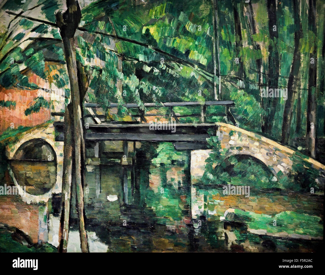 Pont de Maincy - Pont de Maincy à propos de Paul Cézanne 1879 1839-1906 Français France Banque D'Images