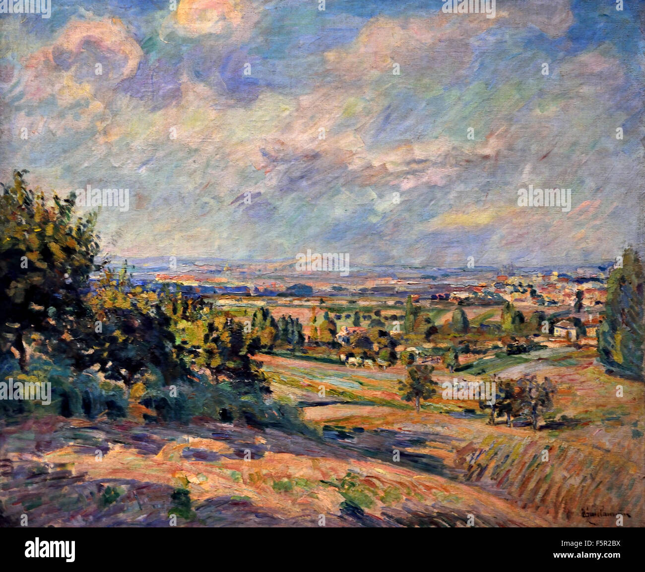 Paysage de plaine - Paysage ordinaire 1878 Armand Guillaumin 1841 - 1927 France Banque D'Images