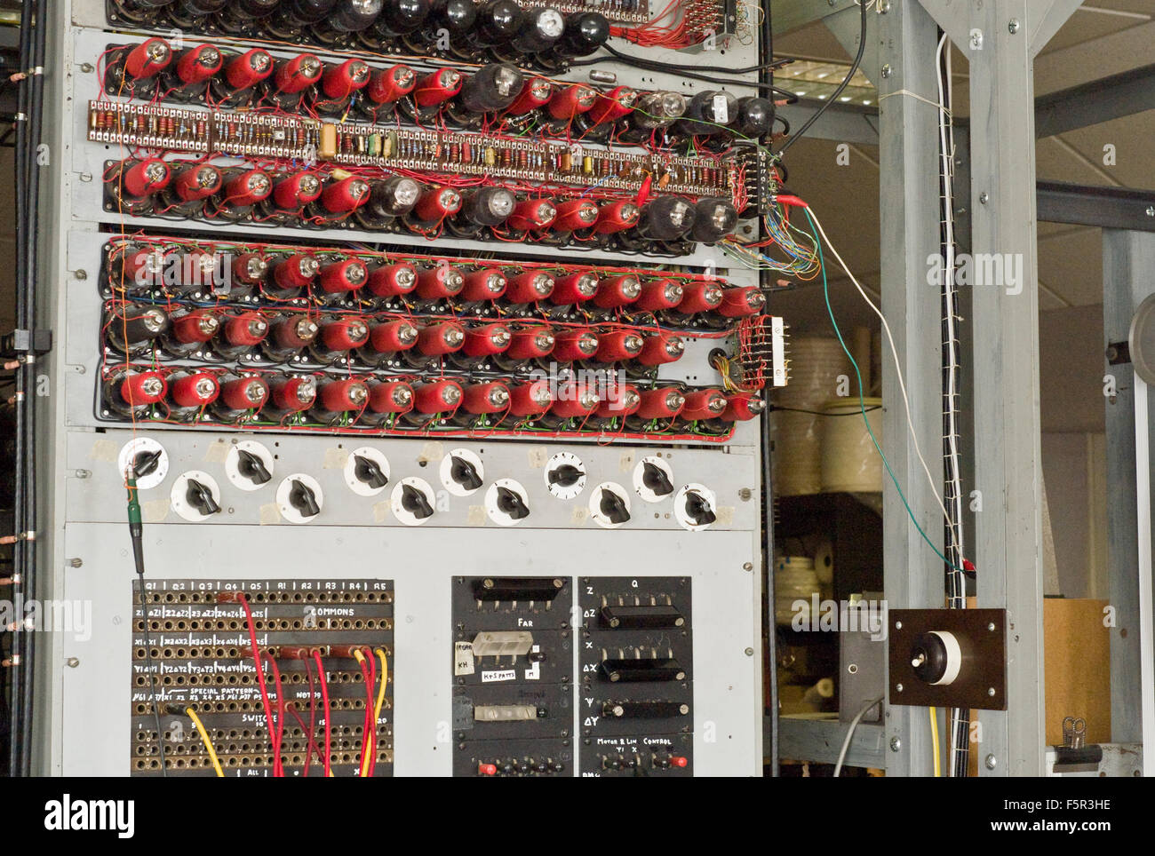 Processeur principal du colosse reconstruire à Bletchley Park utilisé pour décrypter les messages de l'armée allemande pendant la Seconde Guerre mondiale Banque D'Images