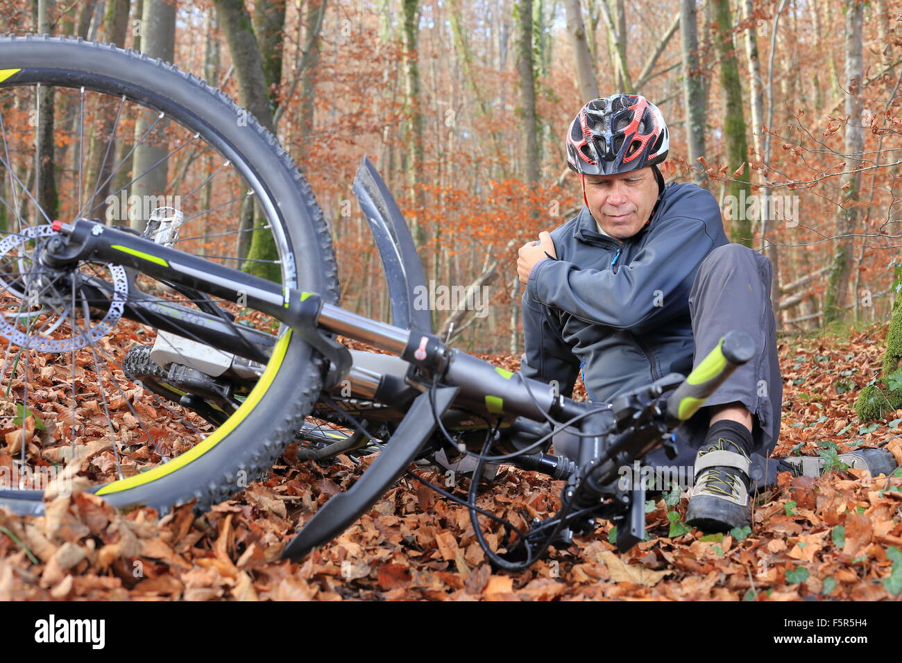 Après un accident de vélo avec blessure à l