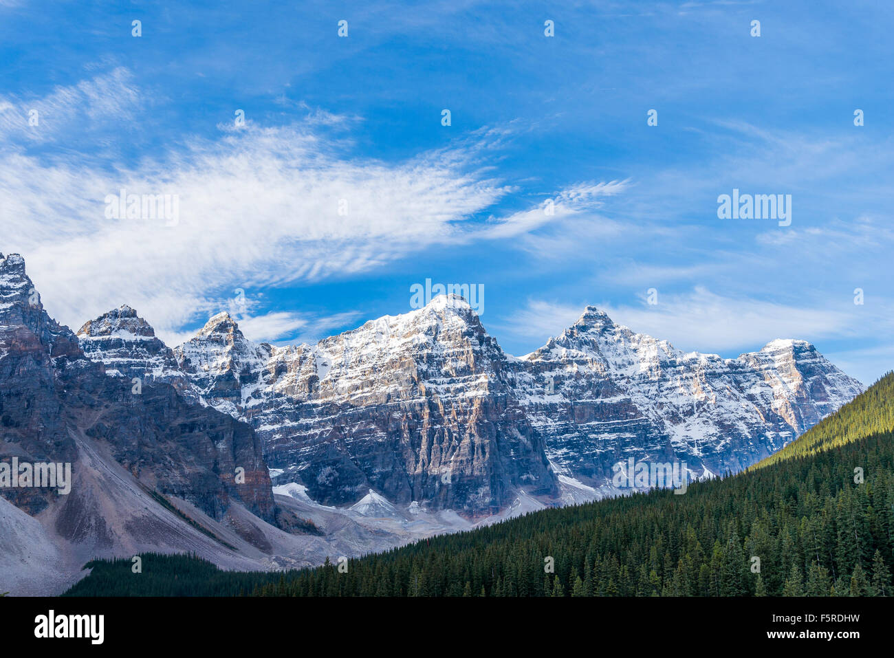 Vallée des Dix-Pics,, Banff National Park, Alberta, Canada, Banque D'Images