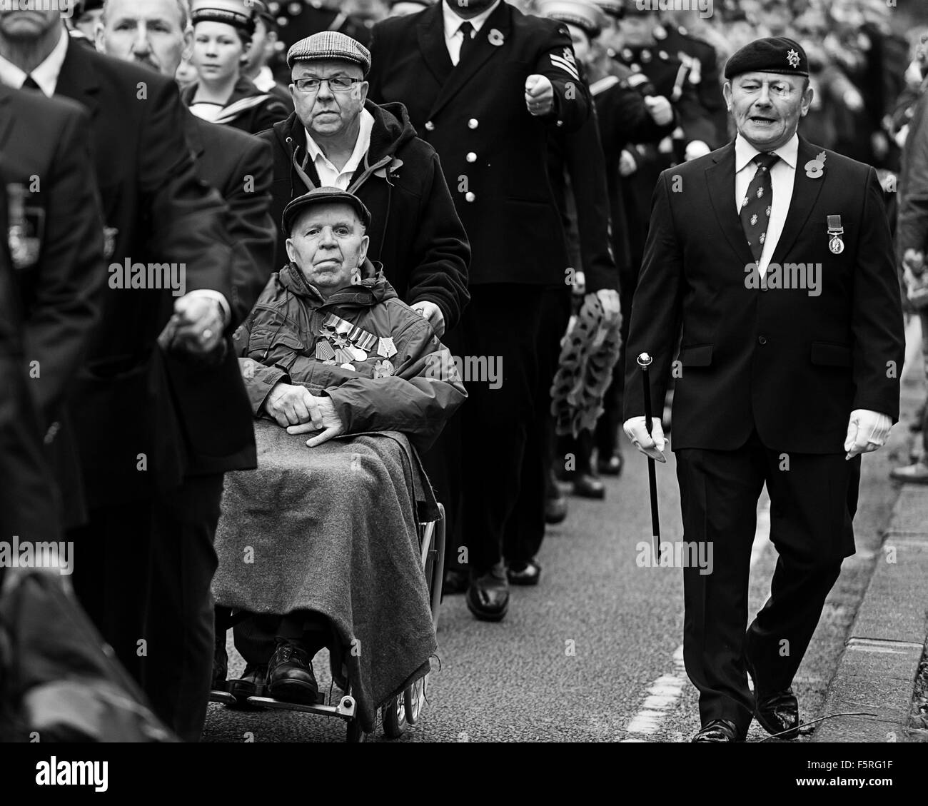 2015 Défilé du Jour du Souvenir, Welwyn, UK Banque D'Images