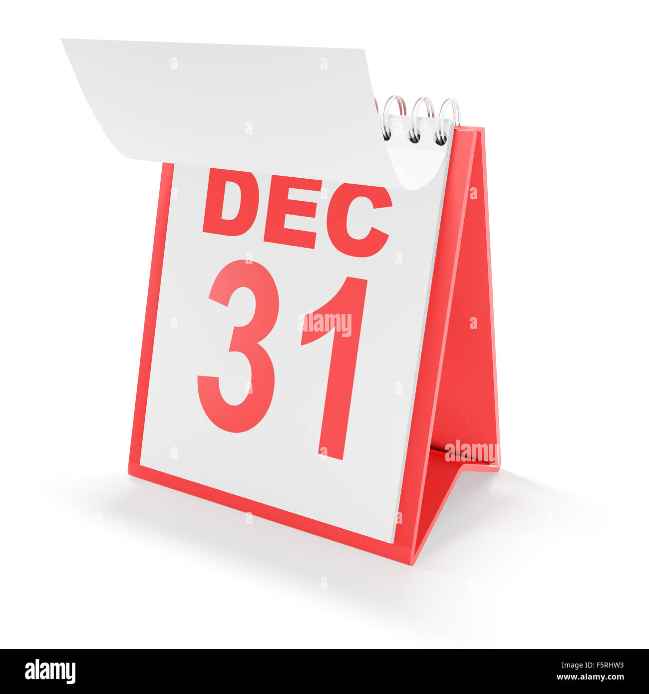 Le nouvel an du calendrier, 3D render Banque D'Images