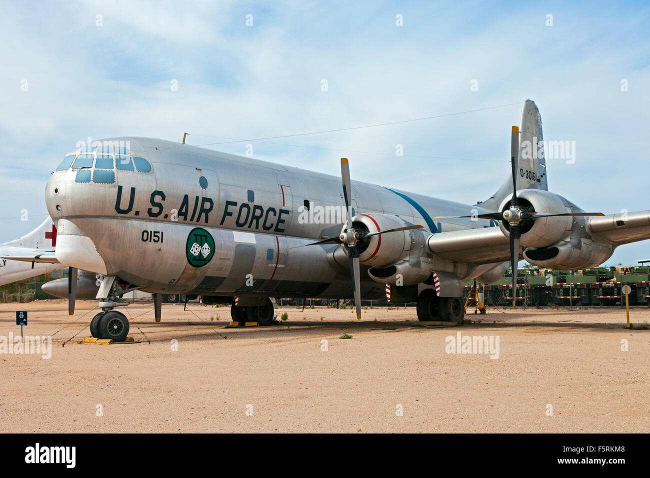 Boeing KC-97G Stratofreighter exposée au Pima Air Museum de Tucson, Arizona. Banque D'Images