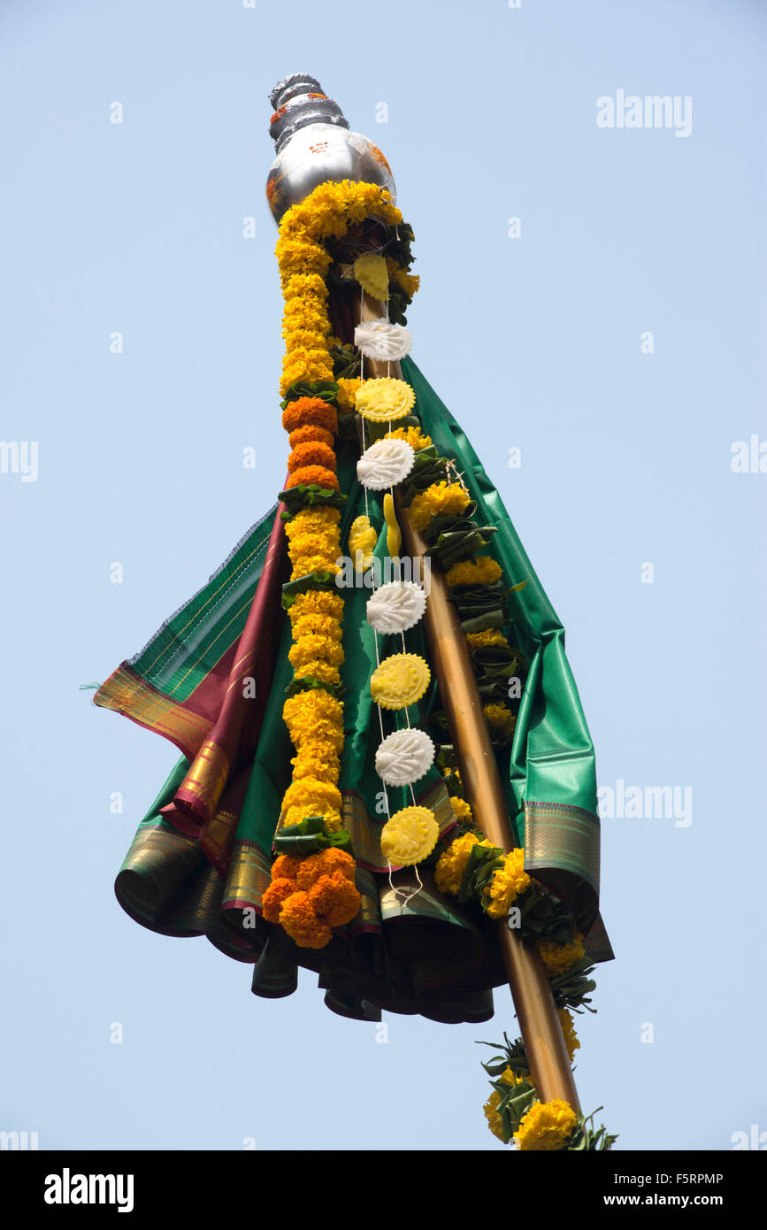 Gudi padwa festival, charni road, Mumbai, Maharashtra, Inde, Asie Banque D'Images